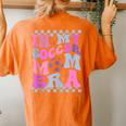 In My Soccer Mom Era Cute Retro Groovy Mother's Day Women's Oversized Comfort T-Shirt Back Print Yam