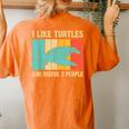 Turtle Sea Turtle Lover Boys Girls Women's Oversized Comfort T-Shirt Back Print Yam