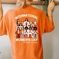 Women's Day 8 March 2024 International Day Women's Oversized Comfort T-Shirt Back Print Yam