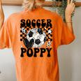 Groovy Soccer Poppy Ball Poppy Pride Women's Oversized Comfort T-Shirt Back Print Yam