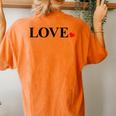 Happy Valentines Day Red Heart Love Cute V-Day Kid Women's Oversized Comfort T-Shirt Back Print Yam