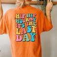 Last Day Of School Hello Summer Teacher For Kid Women's Oversized Comfort T-Shirt Back Print Yam
