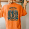 Leave No Trace America National Parks Big Foot Women's Oversized Comfort T-Shirt Back Print Yam