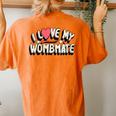 I Love My Wombmate I Love My Twin Brothers Sisters Women's Oversized Comfort T-Shirt Back Print Yam