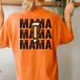 Mama Lightning Bolt Game Day Football Season Mom Women Women's Oversized Comfort T-Shirt Back Print Yam