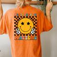 Mental Health Matters Retro Groovy Mental Health Awareness Women's Oversized Comfort T-Shirt Back Print Yam