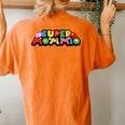 Mom Super Gamer Mommio For Women's Oversized Comfort T-Shirt Back Print Yam