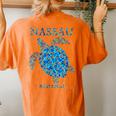 Nassau Bahamas Sea Turtle Boys Girls Toddler Souvenir Women's Oversized Comfort T-Shirt Back Print Yam