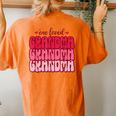 One Loved Grandma Valentines Day Grandmother Women's Oversized Comfort T-Shirt Back Print Yam