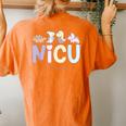 Retro Nicu Nurse Dinosaur Neonatal Intensive Care Unit Women's Oversized Comfort T-Shirt Back Print Yam