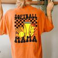 Softball Mama Softball Lover Softball Mom Women's Oversized Comfort T-Shirt Back Print Yam
