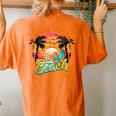 Summer Vacation Life Is Better At The Beach Kid Women's Oversized Comfort T-Shirt Back Print Yam