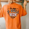 In My T-Ball Mom Era T-Ball Ball Mama Mother Leopard Print Women's Oversized Comfort T-Shirt Back Print Yam