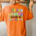I Teach Minds Of All Kinds Teacher St Patrick's Day Women's Oversized Comfort T-Shirt Back Print Yam