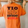 Tio Of The Berry First Birthday Girl Sweet Strawberry Bday Women's Oversized Comfort T-Shirt Back Print Yam