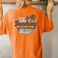 Vintage Beaching Not Teaching School's Out For Summer Women Women's Oversized Comfort T-Shirt Back Print Yam