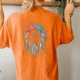 Vintage Boho Dream Catcher Watercolor Women's Oversized Comfort T-Shirt Back Print Yam