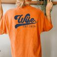 Wife Est 2024 Just Married Honeymoon Wife Wedding Couple Women's Oversized Comfort T-Shirt Back Print Yam