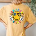 2Nd Grade School Field Trip Vibes Groovy Field Day 2024 Women's Oversized Comfort T-Shirt Back Print Mustard