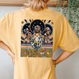Disco Queen 70'S Disco Retro Vintage Seventies Costume Women's Oversized Comfort T-Shirt Back Print Mustard