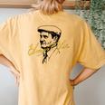 Elmer T Lee Kentucky Bourbon Whiskey Distillery Tour Trail Women's Oversized Comfort T-Shirt Back Print Mustard