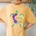 My Favorite People Call Me Nana Turtle Lover Mother's Day Women's Oversized Comfort T-Shirt Back Print Mustard