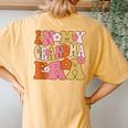 In My Grandma Era Women's Oversized Comfort T-Shirt Back Print Mustard
