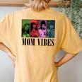 Mom Nineties Mom Vibes For Wife Women's Oversized Comfort T-Shirt Back Print Mustard