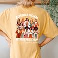Women's Day 8 March 2024 International Day Women's Oversized Comfort T-Shirt Back Print Mustard