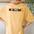 Grandma Of The Birthday Girl Mouse Family Matching Women's Oversized Comfort T-Shirt Back Print Mustard