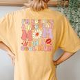 I'm Not Like A Regular Mom I'm A Cool Mom For Mom Mommy Women's Oversized Comfort T-Shirt Back Print Mustard