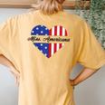 Miss Americana 4Th Of July Eras Swift Patriotic Women's Oversized Comfort T-Shirt Back Print Mustard