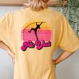 Pole Vault Fun Pole Vaulting For Girl Vaulters Women's Oversized Comfort T-Shirt Back Print Mustard