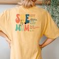 She Is Mom Christian Bible Verse Religious Mother's Day Women's Oversized Comfort T-Shirt Back Print Mustard