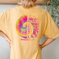 Softball T N Girls Christian Christ Tie Dye Women's Oversized Comfort T-Shirt Back Print Mustard