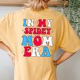 In My Spidey Mom Women's Oversized Comfort T-Shirt Back Print Mustard