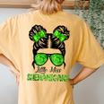 St Patrick's Day For Daughter Little Miss Shenanigans Women's Oversized Comfort T-Shirt Back Print Mustard