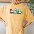 Toy Story Mama Boy Mom Mommy Happy Mother's Day Women's Oversized Comfort T-Shirt Back Print Mustard
