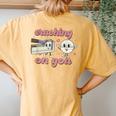 Valentines Day Nurse Crushing On You Peds Picu Rn Aid Rn Women's Oversized Comfort T-Shirt Back Print Mustard