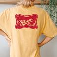 Vintage Mama Tried Retro Country Outlaw Music Western Women's Oversized Comfort T-Shirt Back Print Mustard