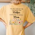Watching You Be A Mom Mother's Day Women's Oversized Comfort T-Shirt Back Print Mustard