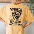 Skeleton Expensive Difficult And Talks Back Mother's Women's Oversized Comfort T-Shirt Back Print Yam