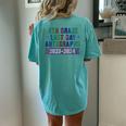 4Th Grade Last Day School Autographs 2024 Graduation Sign My Women's Oversized Comfort T-Shirt Back Print Chalky Mint