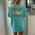 Cancun Girls Trip 2024 Weekend Vacation Matching Women's Oversized Comfort T-Shirt Back Print Chalky Mint