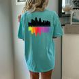 Cincinnati Ohio Lgbtq Gay Pride Rainbow For Women Women's Oversized Comfort T-Shirt Back Print Chalky Mint