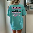 Cousin Of The Birthday Girl Mouse Family Matching Women's Oversized Comfort T-Shirt Back Print Chalky Mint