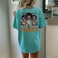 Disco Queen 70'S Disco Retro Vintage Seventies Costume Women's Oversized Comfort T-Shirt Back Print Chalky Mint