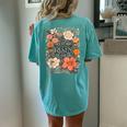 Easter Christian He Is Not Here He Has Risen Just As He Said Women's Oversized Comfort T-Shirt Back Print Chalky Mint