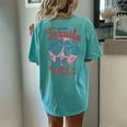 Enjoys Tequila The Breakfasts Of Championss Vintage Women's Oversized Comfort T-Shirt Back Print Chalky Mint