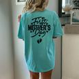 My First Pregnancy Announcement Mom To Be 2024 Women's Oversized Comfort T-Shirt Back Print Chalky Mint